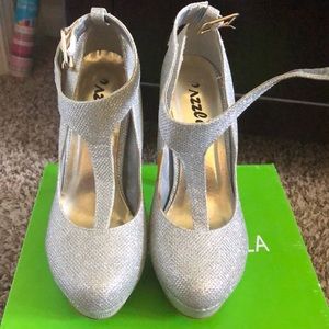 Silver High heel